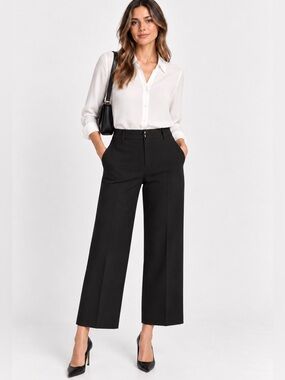 REISS Rays Slim Fit Suit Trousers Black Size 6 NWOT P3